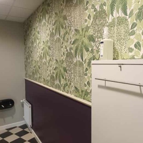 Opsætning af tapet på toilet i Aalborg